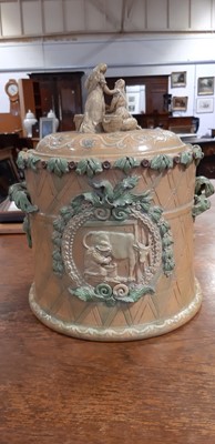 Lot 53 - Castle Headingham cheese dish and dome