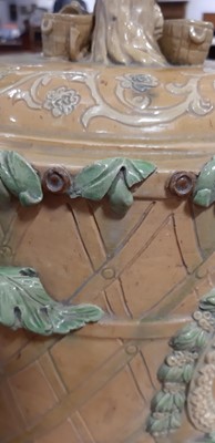 Lot 53 - Castle Headingham cheese dish and dome