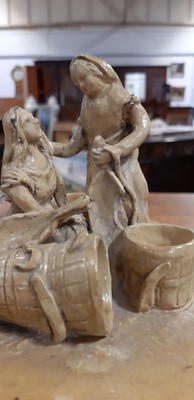 Lot 53 - Castle Headingham cheese dish and dome