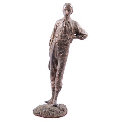 Lot 100 - Bronze figure, possibly Robert Louis Stevenson