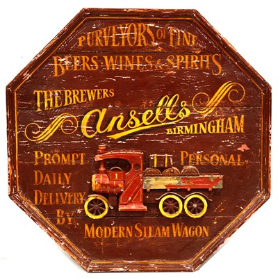 Lot 493 - Ansells Brewery sign