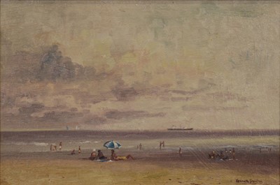 Lot 237 - Kenneth Denton, Beach scene, Dieppe