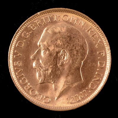 Lot 129 - A Gold Full Sovereign Coin, George V 1914.