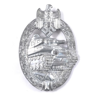 Lot 154A - German Panzer Assault badge, silver