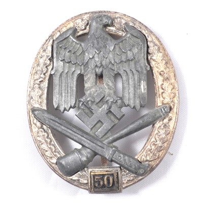 Lot 154B - German General Assault badge, "50"