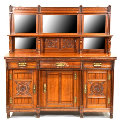 Lot 282 - Late Victorian walnut sideboard