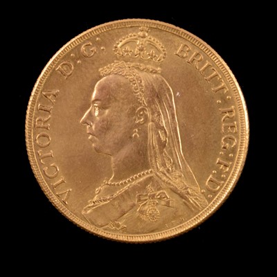 Lot 125 - A Gold Double Sovereign Coin, Victoria Jubilee Head 1887.