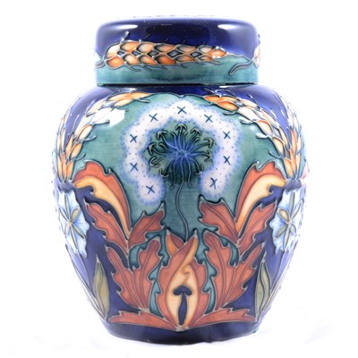 Lot 19 - Moorcroft Pottery - a King Lear limited edition ginger jar and lid