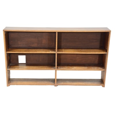 Lot 450 - Oak veneer open bookcase