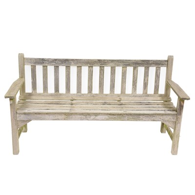 Lot 524 - Teak garden bench