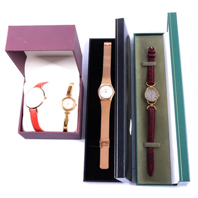 Lot 410 - Seventeen lady's fashion watches, Swatch, Gucci, Bering, Skagen,Sekonda, Accurist.