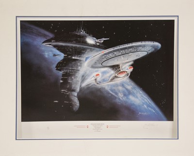 Lot 383 - G W Hutchins, Three unframed Star Trek prints