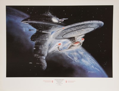 Lot 382 - G W Hutchins, Three unframed Star Trek prints