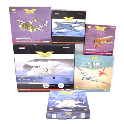 Lot 157 - Six Corgi Aviation Archives die-cast models, boxed