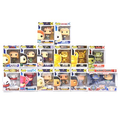 Lot 305 - Fourteen Funko Pop! Marvel Figures, boxed