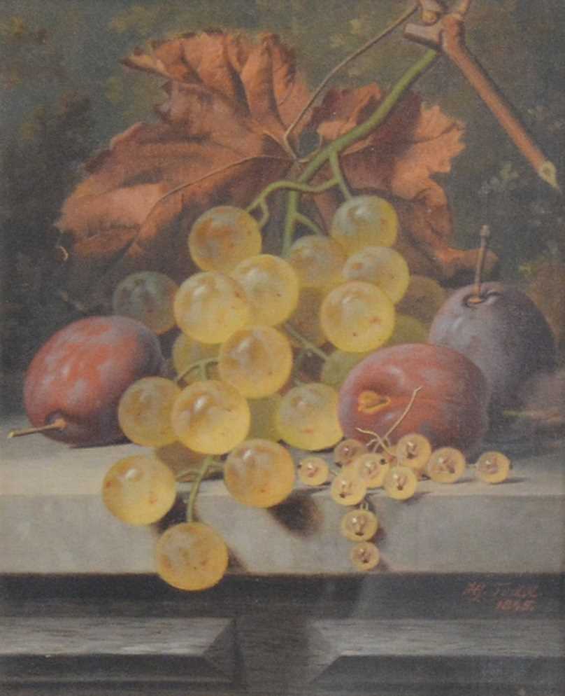 Lot 302 - Henry George Todd, Still life of fruit