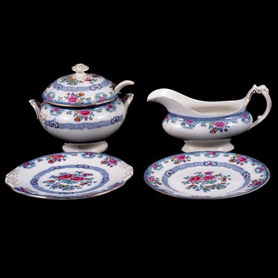 Lot 96 - Whieldon pottery Mandarin pattern dinner service