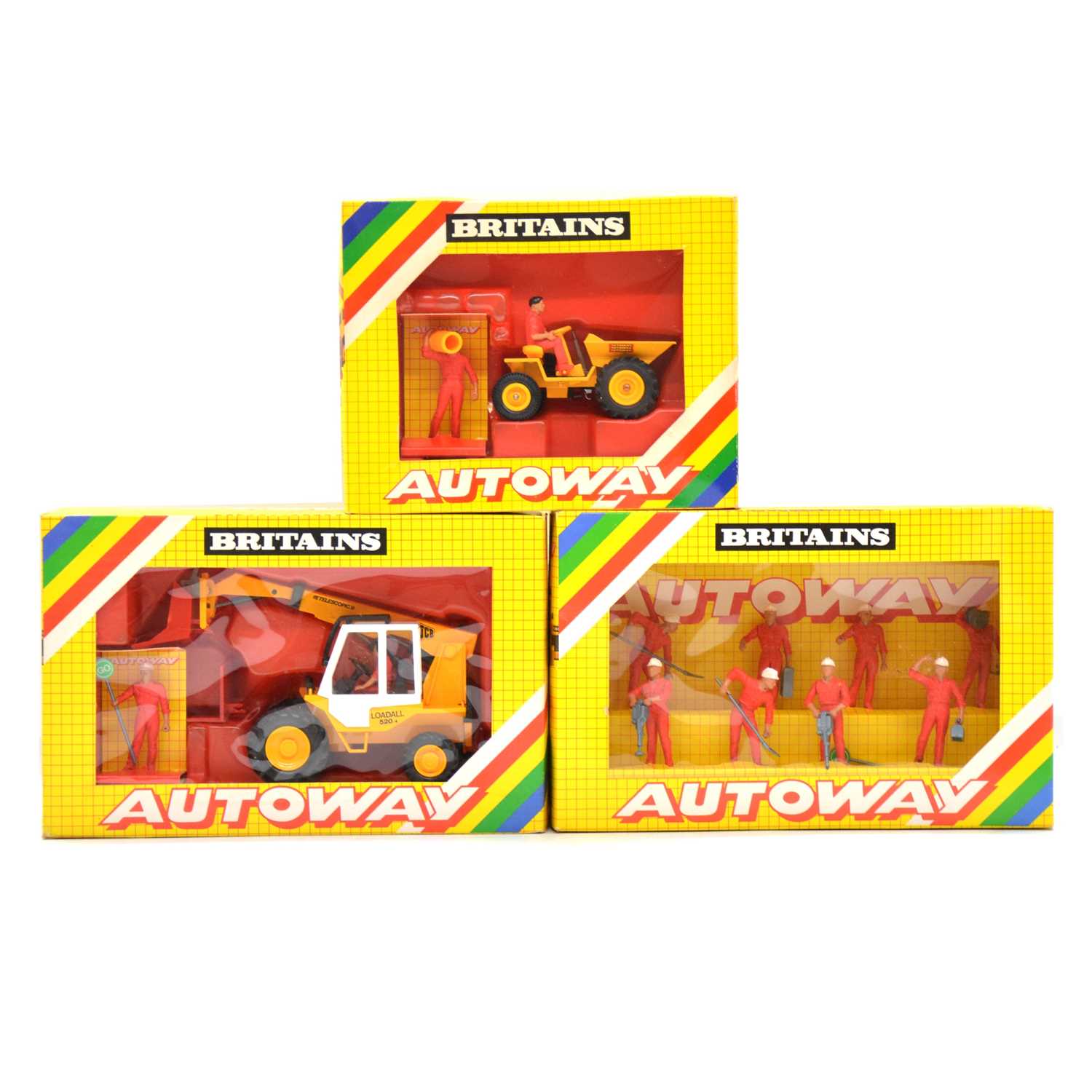 Lot 61 - Three Britains Autoways models, 9800, 9810, 9814, boxed