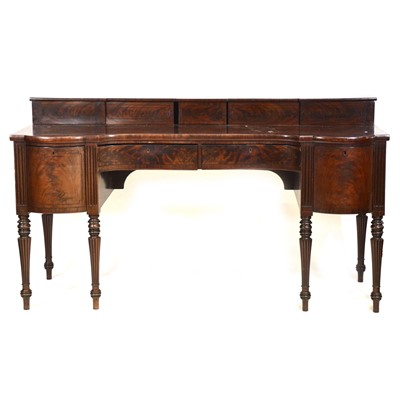 Lot 495 - George III mahogany sideboard