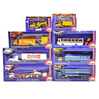 Lot 85 - Eight Siku die-cast models, boxed