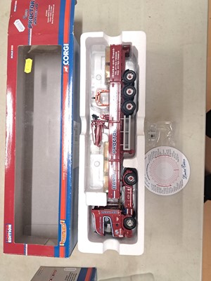 Lot 102 - Five Corgi die-cast lorries, boxed