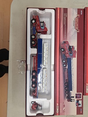 Lot 102 - Five Corgi die-cast lorries, boxed