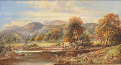 Lot 293 - William Henry Waring, Fishing on the river