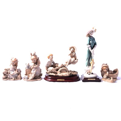 Lot 67 - Five Guiseppe Armani figurines.