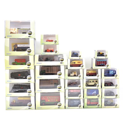 Lot 134 - Twenty-eight Oxford Commercials 1/76 scale models, boxed