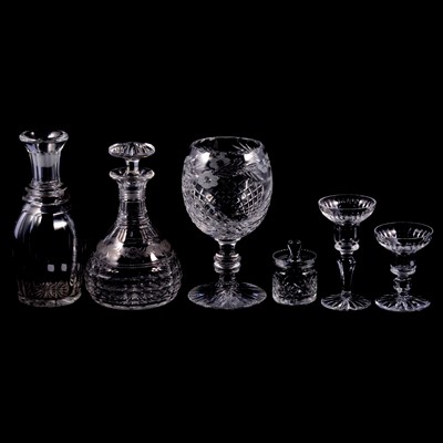 Lot 80 - Quantity of glassware, including decanters