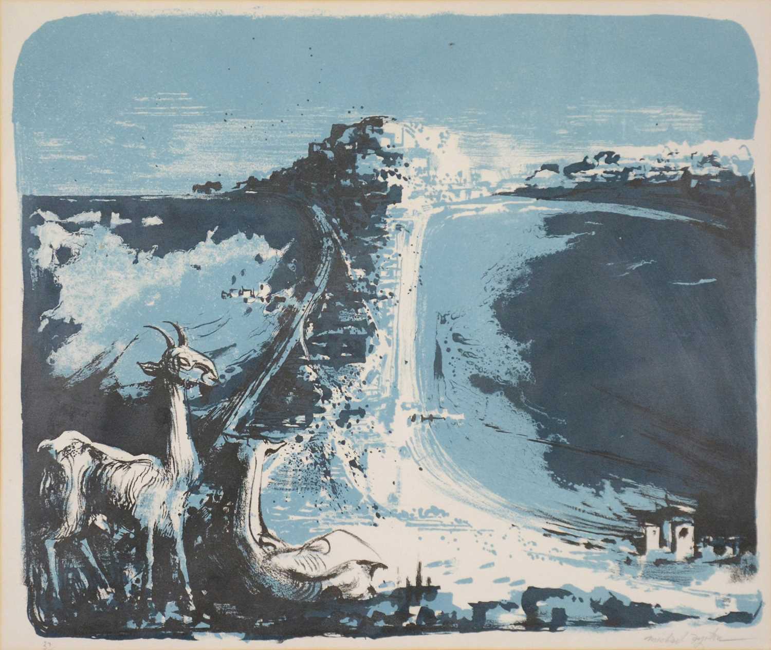 Lot 309 - Michael Ayrton, The Acropolis of Cumae and four other works