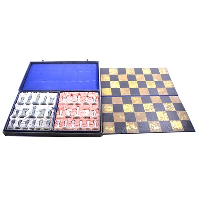 Lot 180 - Chinese soapstone chess set and other Chinese artifacts.