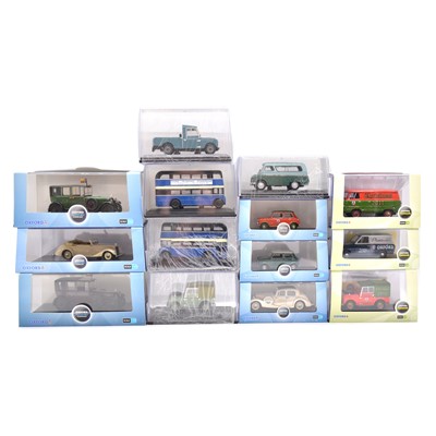 Lot 201 - Fourteen Oxford die-cast models, boxed