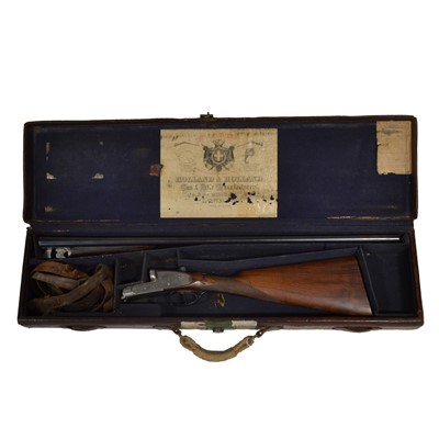 Lot 171 - 12 bore side by side shotgun, by Holland & Holland, cased