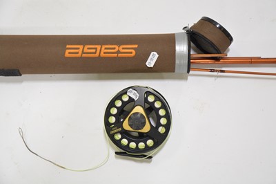 Lot 203 - Sage FLi 8100-4 model trout fishing rod, and a Sage reel