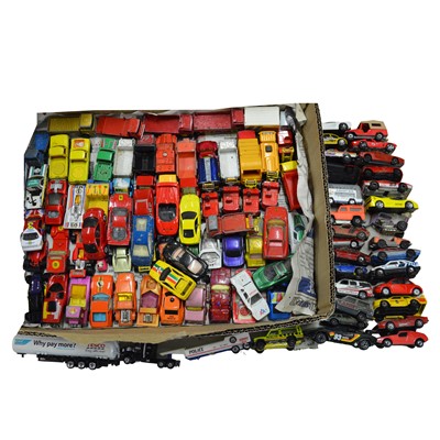 Lot 144 - One hundred die-cast model vehicles, play-worn