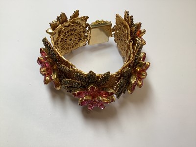 Lot 455 - Stanley Hagler N.Y.C. - a bracelet and earring suite.