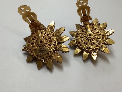 Lot 455 - Stanley Hagler N.Y.C. - a bracelet and earring suite.