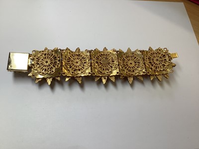 Lot 455 - Stanley Hagler N.Y.C. - a bracelet and earring suite.