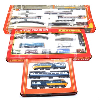 Lot 484 - Three Hornby OO gauge train packs and sets, boxed