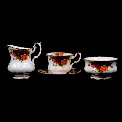 Lot 60 - Royal Albert Old Country Roses part teaset.