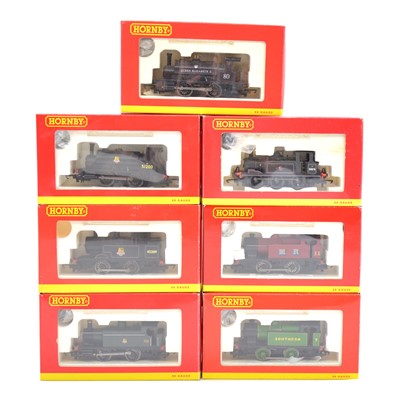 Lot 432 - Seven Hornby OO gauge tank locomotives, including collectors club, all boxed