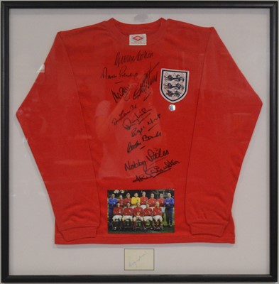 Lot 69 - 1966 England Football World Cup signed shirt