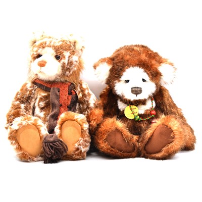 Lot 321 - Two Isabelle Lee Charlie bears, Pudding, Mince Pie