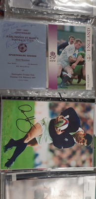 Lot 65 - Collection of assorted sporting autographs, including Athletics, Tennis, Cricket