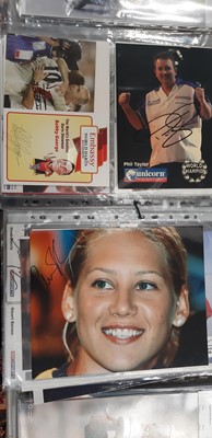 Lot 65 - Collection of assorted sporting autographs, including Athletics, Tennis, Cricket