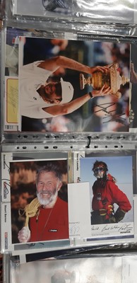 Lot 65 - Collection of assorted sporting autographs, including Athletics, Tennis, Cricket