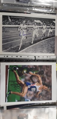 Lot 65 - Collection of assorted sporting autographs, including Athletics, Tennis, Cricket
