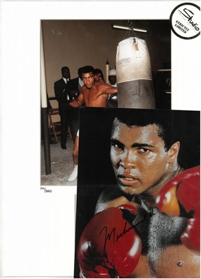 Lot 51 - Boxing: Muhammad Ali colour photograph, and a Studio Limited Edition artwork