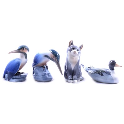 Lot 34 - Nine Royal Copenhagen porcelain animals